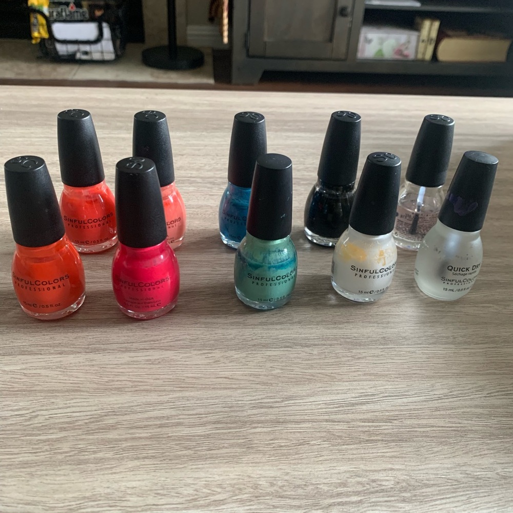 1/$15 or 10/$135 Your Choice SinfulColors Professional Various Nail Polishes NWT